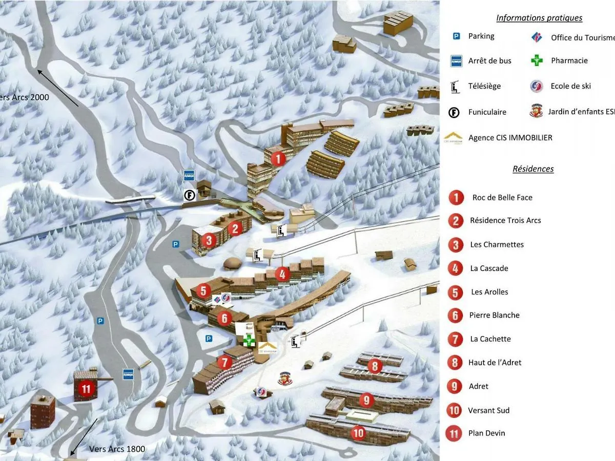 Grand Studio Renove Pour 3 Pers. A Arc 1600, Ski Aux Pieds, Proche Commerces, Animaux Admis - Fr-1-411-413 Les Arcs